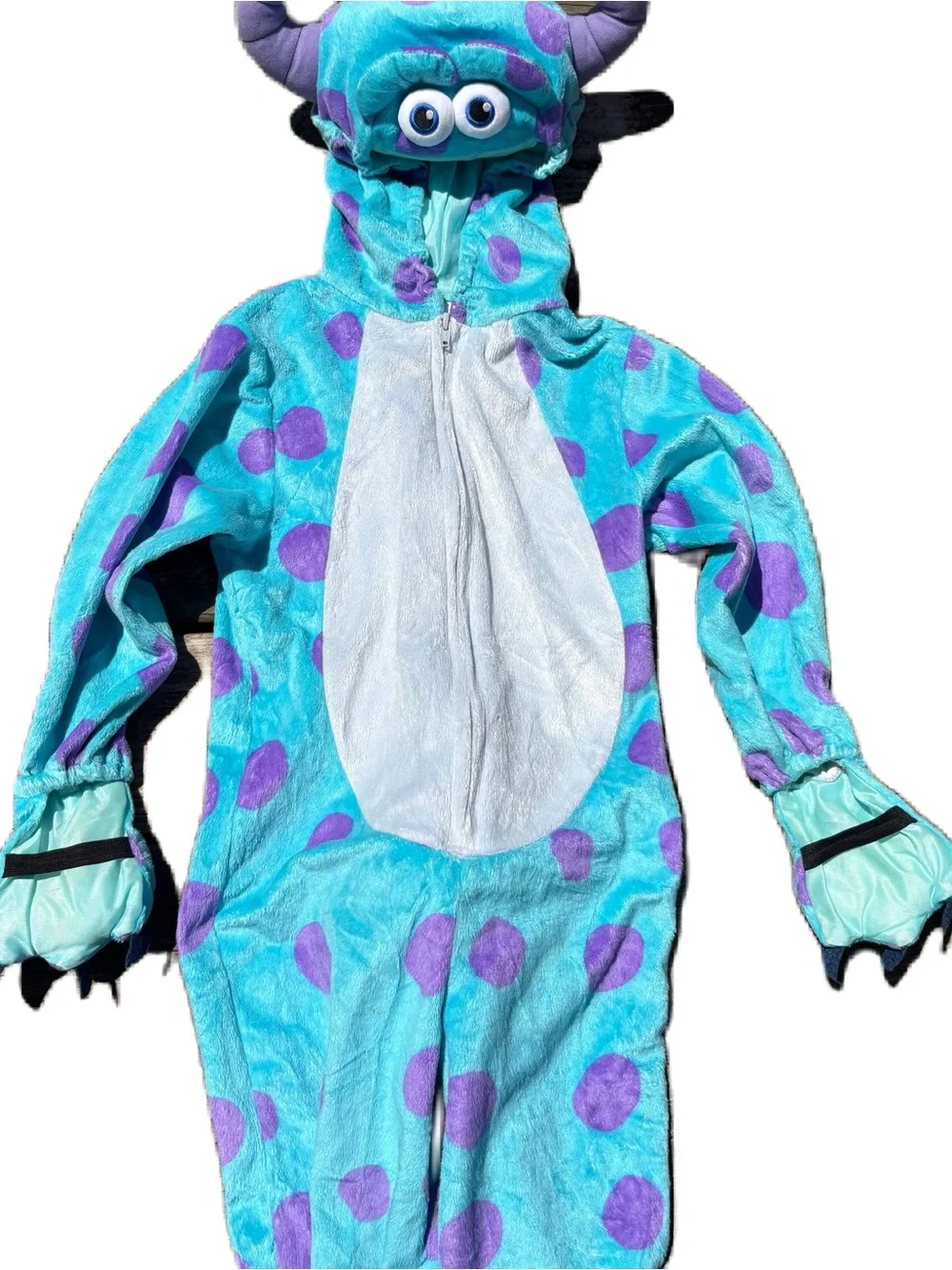 Disney Sulley Monsters Inc Costume Sz 4T 5T Halloween Jumpsuit Body Suit